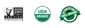 NON GMO USDA ORGANIC 100% ORGANIC